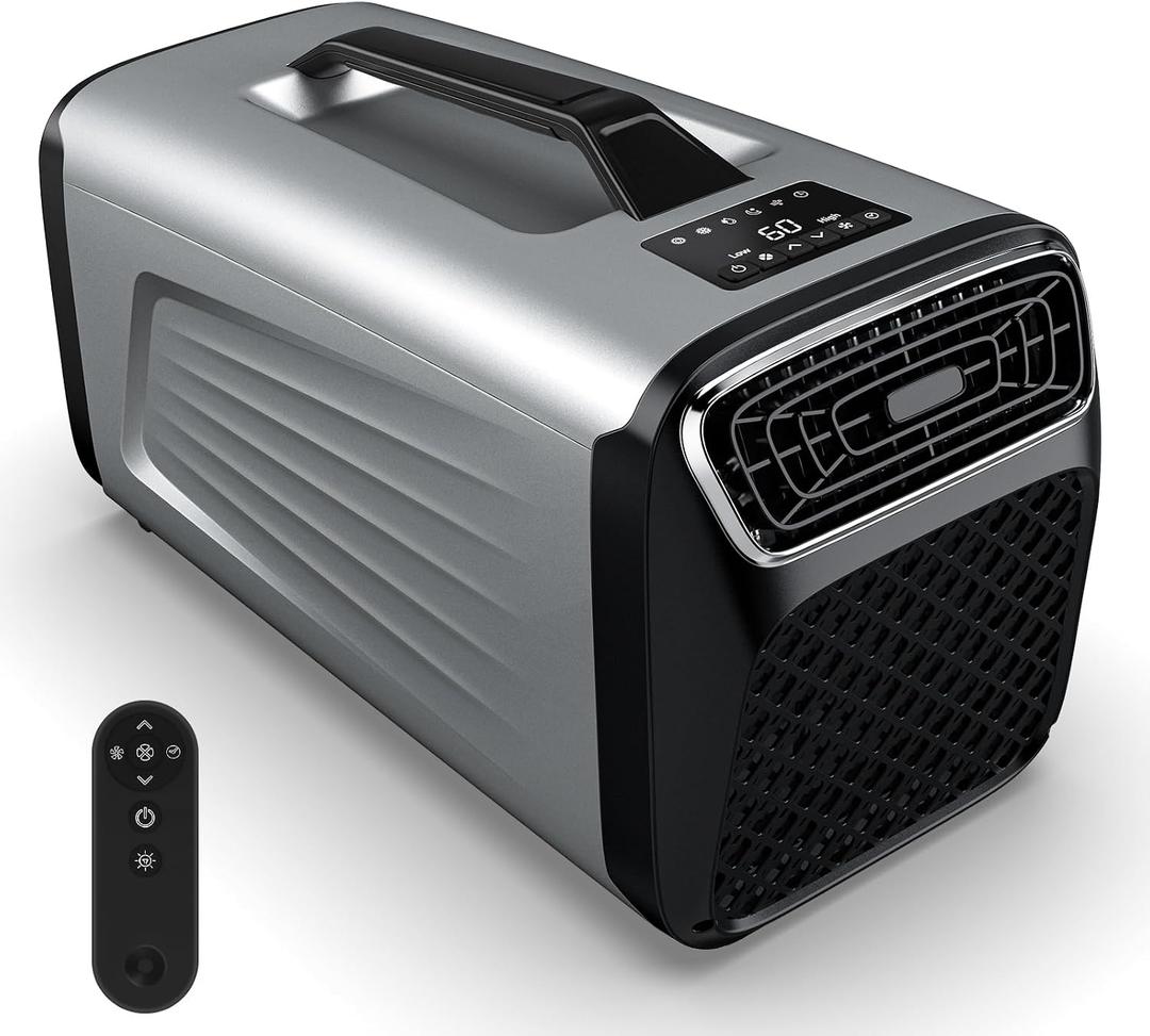 5200 BTU Portable Tent Air Conditioner for Camping, 4-in-1 Air Conditioner for Outdoor Indooer Using, 400W Consumption Quiet Small AC Unit for RV, Truck, Garage