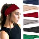Headbands for Women, Super Soft Exercise Wide Yoga Running Non-Slip Sweatband;Anti Slip Fashion Elastic Thick Women's Sports Belt, Hair Bands for Women's Hair