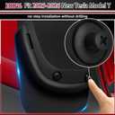 4Pcs Mud Flaps for Tesla Model Y 2025-2026 Accessories, No Drilling, Scratch-Resistant All Weather Protection,Thicker Version Mudflaps for Tesla New Model Y 2025 2026, Black