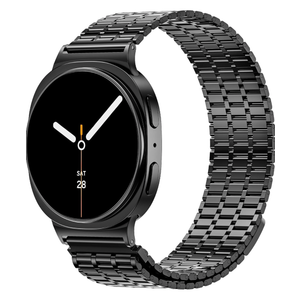 LETOID Magnetic Metal Band Designed for Samsung Galaxy Watch 8 40mm/44mm, Watch 8 Classic 46mm, Men Stainless Steel Adjustable Replacement Strap Solid Magnet Clasp Wristbands