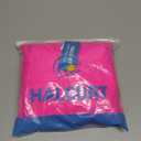 Halcurt Womens Plus Size Long Sleeve Rash Guard Swim Shirt with Built in Bra Loose Fit UPF50+ Swimsuit Top 3X, Hot Pink/Black