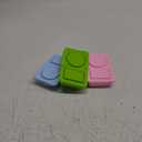 3 Pack Silicone Reusable Snack Containers with Lids, Mini Dual Compartment Food Storage, Salad Dressing Sauce Seasoning Container, Small Snack Boxs for Travel, Office, Picnic