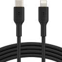 Belkin BoostCharge Fast Charging USB C to Lightning Cable 3.3ft/1M - MFi Certified 18W Power Delivery iPhone Charger Cord - Apple Charger USB C Cable - Fast Charging for iPhone 14, iPhone 13 - Black