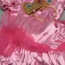Women Princess Peach Costume Super Brothers Party Gown Ball Dress (Large, Pink)