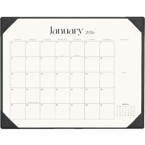 Tutazook Large Desk Calendar 2026-2027 with Desk Mat, Desktop Calendar 18 Monthly Runs from January 2026 to June 2027, Desk Pad Calendar 22 x 17 Inch Perfect for Planning, Organizing, and Scheduling Your Life (Apricot)