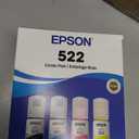 Epson 522 EcoTank Ink Ultra-high Capacity Bottle Black & Color Combo Pack (T522120-BCS) Works with ET-2720, 2800, 2803, 2840, 4700, 4800, 4810