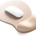 ErgoComfort Gel Wrist Rest Mouse Pad-Ergonomic Office Mousepad with Wrist Support-Non-Slip, Design Desk Accessories Mat for Home&Game Decor (06Nude Rest)