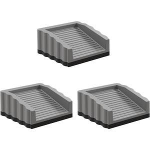 Upgrade Gray Rubber Door Stops Doorstop, Rubber Door Stoppers Wedge, Doors Stops for Door, Rubber Doors Stopper Wedge (Gray)