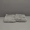 Neelvin Grey Faux Fur Cozy Soft Striped Decorative Throw Pillow Covers 20x20 inch Set of 2,Velvet Pillowcase Cushion Case for Sofa Couch (20" x 20" (Pack of 2), Stripe Lightgrey)