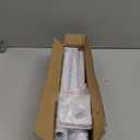 White Shower Curtain Rod 31-79 inches, Stainless Steel Shower Rod & Tension Rod, Adjustable Tension Shower Curtain Rod for Bathroom, Windows, Closet