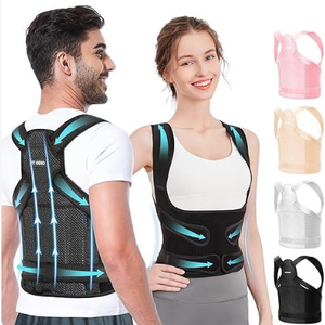 Posture Corrector for Women & Men, Back Brace Advanced Full Back Support for Upper & Lower Back Pain Relief, Spine, Neck, and Hump, XStyle MedicalGrade Lumbar Support System with Adjustable Shoulder Straightener and Breathable Design for Long Sitting