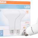 SYLVANIA LED Flood Light Bulb, BR30, 65W Equivalent, Efficient 9W, Dimmable, 10 Year, 650 Lumens, 3500K, Bright White - 2 Pack (78029)