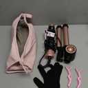 Dual Voltage 3 in 1 Hot Hair Styler  High-Speed Hair Dryer with Air Styler with Long Barrel Air Styler, European Hair Tools Styling, Fast Drying and Quick Styling, Travel Case,Gifts for Women (Black)