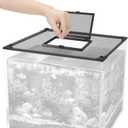 Large Magnetic Fish Tank Lid Size 43"x27" Aquarium Net Cover with Feeding Window 540 Gallon DIY Aquarium Lid AntiJumping for Fish