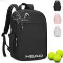 HEAD Waterproof Travel Backpack for Women & Men, Lightweight Laptop Backpack Computer Bags fits 15.6 inch Notebook, Casual Daypack College Backpacks for Weekender Overnight/ Sports Gym/ Work/ Fitness