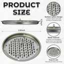 Hushee 50 Packs Portable Mosquito Coil Holder Bulk No Cover Round Metal Mosquito Sandalwood Incense Repellent Holder for Outdoor Use, Deck, Patio, Pool Side, Camping, Hiking, Fishing