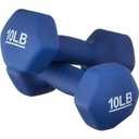 Tone Fitness 20 LB Neoprene Dumbbell  – Non-Slip, Anti-Roll Hand Weights for Home Gym Workouts - Blue
