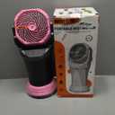 WESTTREE Portable Misting Fan with Large Battery Fan-Rechargeable Outdoor Misting Cooling Fans with 2L Water Tank,RGB Lights,4 Speeds & Spray Modes-for Patio, Camping, Beach, Workshop (Gray-Pink)