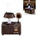 Retro Gramophone Rain Humidifier Aroma Diffuser Cool Mist White Noise LED Night Light Vinyl Record Design for Bedroom Home Office