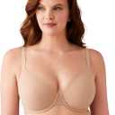 Wacoal Women's Shallow Top Shape Revelation T-Shirt Bra (32G, Praline)