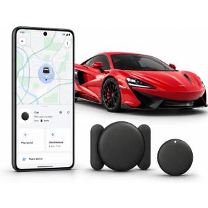 GPS Tracker for Vehicles,Magnetic Waterproof Car Tracker, No Monthly fees, Mini Portable GPS Tracker for Cars, Trucks, Motorcycle, Anti-TheftAndroid Only