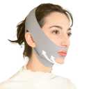 V Line Lifting Mask Chin Strap for Sleeping, Face Lifting Strap, Chin Strap, Jawline Shaper, Jaw Strap, Double Chin Reducer,Face Lift Tape & Snoring Solution (Greyy)