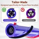 For Dyson Roller Brush Replacement - Brush Roller For Dyson V6 Animal Absolute Cordless Vacuum Attachments, Part No. 966821-01, 966084-01 (4-Prong,tip is 4.5 cm)