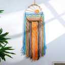 Artilady Sunset Wall Art Dream Catcher - Macrame Wall Hanging Large Dreamcatchers, Hand Woven Boho Tapestry Colorful Sun Wall Decor for Bedroom Nursery Living Room Nursery (Sunset)