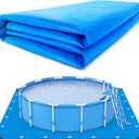 24 x 24 Ft Swimming Pool Ground Cloth Square Swimming Pool Liner Pad for Above Ground Swimming Pools Heavy Duty Pool Ground Mat Protector Pad Prevents Punctures Pool Tarp