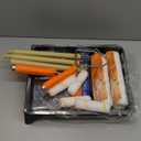 Paint Tray Set, 12 Pack Paint Tray with Liner, Paint Brush for Wall, Paint Roller Covers Liners with Wire Roller Frame for Home Improve Painting Walls, Ceilings, Trim, Siding