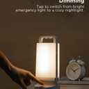 Solar Camping Lantern, Rechargeable Battery Powered Camping Light 6000mAh Up to 80HRS Lasting, Dimmable Night Lamp, Survival Gear for Emergency, Power Outages, Outdoor, Indoor Use