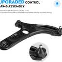 Front Lower Control Arm w/Ball Joint for Hyundai Elantra 2011-2016, Veloster 2012-2017, Elantra Coupe 2013-2014, Elantra GT 2013-2017, Driver & Passenger Side, 2Pcs Suspension Kit K622232 K622646