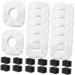 VANZACK Easy Replacement Pet Water Fountain Filters 12 Sets for Dog Cat Pet Water Dispenser