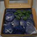 Ling's moment Flowers 16pcs Navy Blue Blooming Peonies Artificial Flowers with Stem, Artificial Peony Flowers for DIY Wedding Decorations Centerpieces Bouquets Boutonnieres