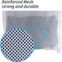 Over Door Large Mesh Laundry Hamper Bag, 2 Pcs Washable Laundry Basket for Bedroom/Dorm/Bathroom
