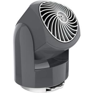 Vornado Flippi V6 Compact Air Circulator Fan, Quiet Portable Travel Fan for Office or Bedroom, Adjustable Head, 2 Speeds, Storm Gray