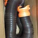 Camco RhinoFLEX 10 Camper/RV Sewer Hose Extension - Features Collapsible Design for RV Storage - Includes Pre-Attached Lug & Bayonet Fitting -Heavy Duty Polyolefin & Reinforced w/Steel Wire (39774)