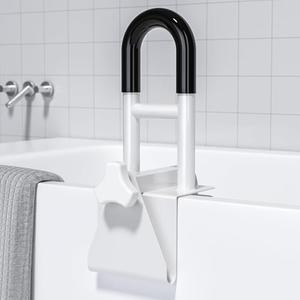 FSA/HSA Eligible Bathtub Safety Rail: Shower Grab Bar Handle for Seniors, Elderly, and Disabled, Fits 3 to 7 Inch Tub Walls, Bathroom Safety Bars with Non-Slip Grip, Supports 300 lbs