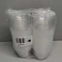 Jnnzzggu 50 Pcs 8 OZ Disposable Plastic Cups with Dome Lids,Clear Dessert Cup,Mini Parfait Appetizer Containers for Ice Cream,Cake,Fruit,Pudding,Jello Shot,Drink,Yogurt,Soups,Salad,Snacks