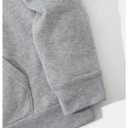 RoseSeek Men's Letter Graphic Hoodies Long Sleeve Drawstring Pullover Sweatshirts Fall Clothes Grey Large