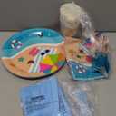 BLUE PANDA 144 Piece Beach Theme Party Supplies, Summer Dinnerware Set with Plates, Napkins, Cups, and Cutlery (Serves 24) - Beach Party Decorations