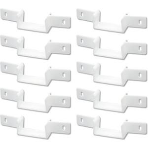 10Pcs 6578 Nylon Pocket Door Bottom Guide, with 20Pcs Screws, for 1-3/8 Inches Thick Doors