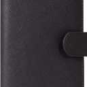 Oak Leathers Checkbook Cover Slim Minimalist For Men with RFID Blocking Credit Card Holder Wallet (Root Beer)