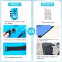 2PCS Pool Ladder Weights 20L Universal Pool Step Weights Sand Bag Waterproof 500D PVC Swimming Pool Stair Weights for Above Ground and Inside Pool with 2 Nylon Handles and 1 Funnel Light Blue