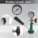 Common Diesel Injector Test Nozzle Tester S80H 600Bar 8700PSI Adjusting Calibrating Diesel Engine Fuel Injector Tester with Metal Base and Dual Scale Gauge to Adjust Injector Nozzle Pressure