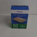 50 Pack (100-Piece) 28 oz Meal Prep Containers Reusable with Lids, Sturdy Leakproof & Food Safe, Microwave, Freezer, Dishwasher Safe Prep Containers, To Go Take Out Plastic Food Storage