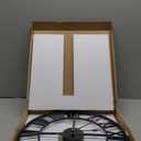 Large Wall Clock Silent Non-Ticking Roman Numerals Vintage Battery Operated  Farmhouse Wall Clock for Living Room, Bedroom, Kitchen, Cafe Decor-Black 40CM