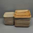 Koala love Palm Leaf Plate Bamboo Paper Plates Disposable 10 Inch & 7 Inch Bulk Party Pack Eco Compostable Biodegradable Wooden Plate Best Alternative To Plastic Paper Plates (10&7 100)