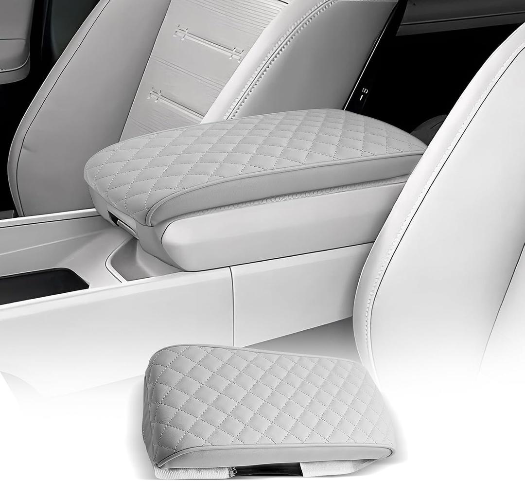 CDEFG for Hyundai Santa Fe 2024 2025 2026 MX5 Center Console Cover Armrest Box Cover for Santa Fe 2024 2025 Accessories Arm Rest Protector Santa Fe SE/SEL/XRT/Limited/Calligraphy (Dark Gray