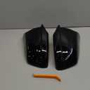 2PCS Rear View Side Mirror Cover Door Side Mirror Cover Cap Compatible with BMW 5 Series F10 F11 F18 528i 530i 535i 2011-2013 (Glossy Black)